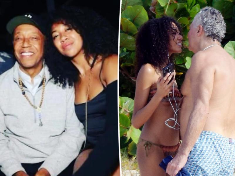 Russell Simmons sends heartfelt message to daughter Aoki, 21, after she kisses Vittorio Assaf, 65, in steamy pics