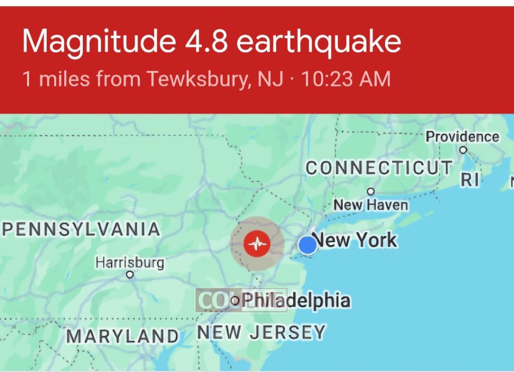 New Jersey, New York City rocked by 4.8 magnitude earthquake!